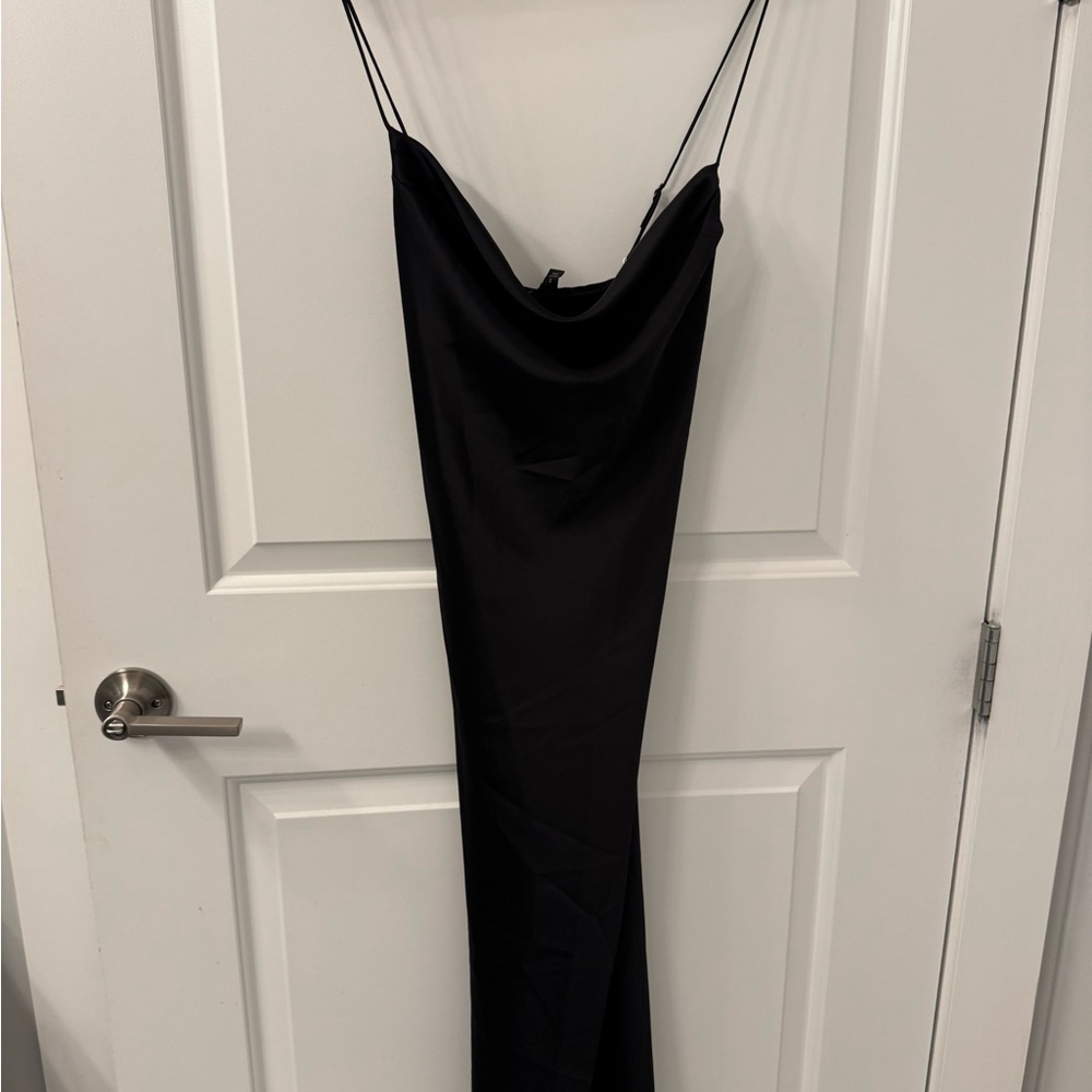 Banana Republic Black Backless Slip Dress - Small Petite